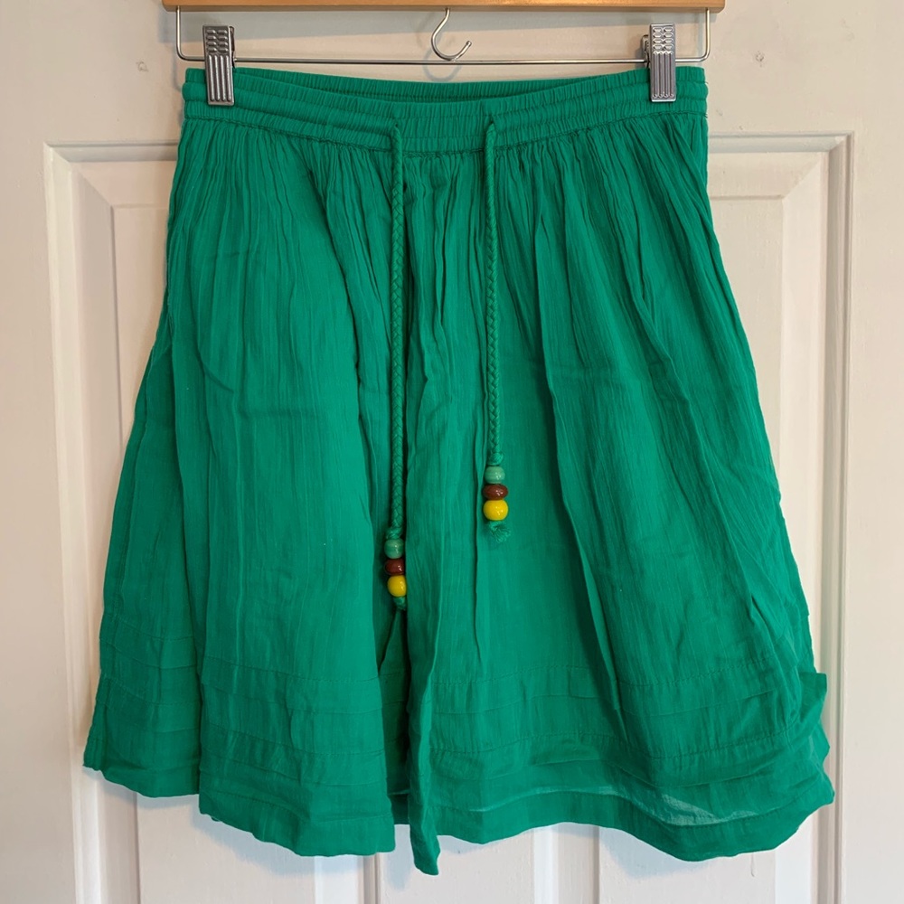 Green gauze skirt